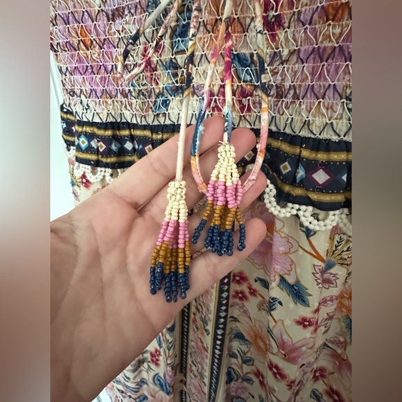 FARM Rio Superbloom Tapestry Cream Maxi Dress, Small - Picture 7 of 8